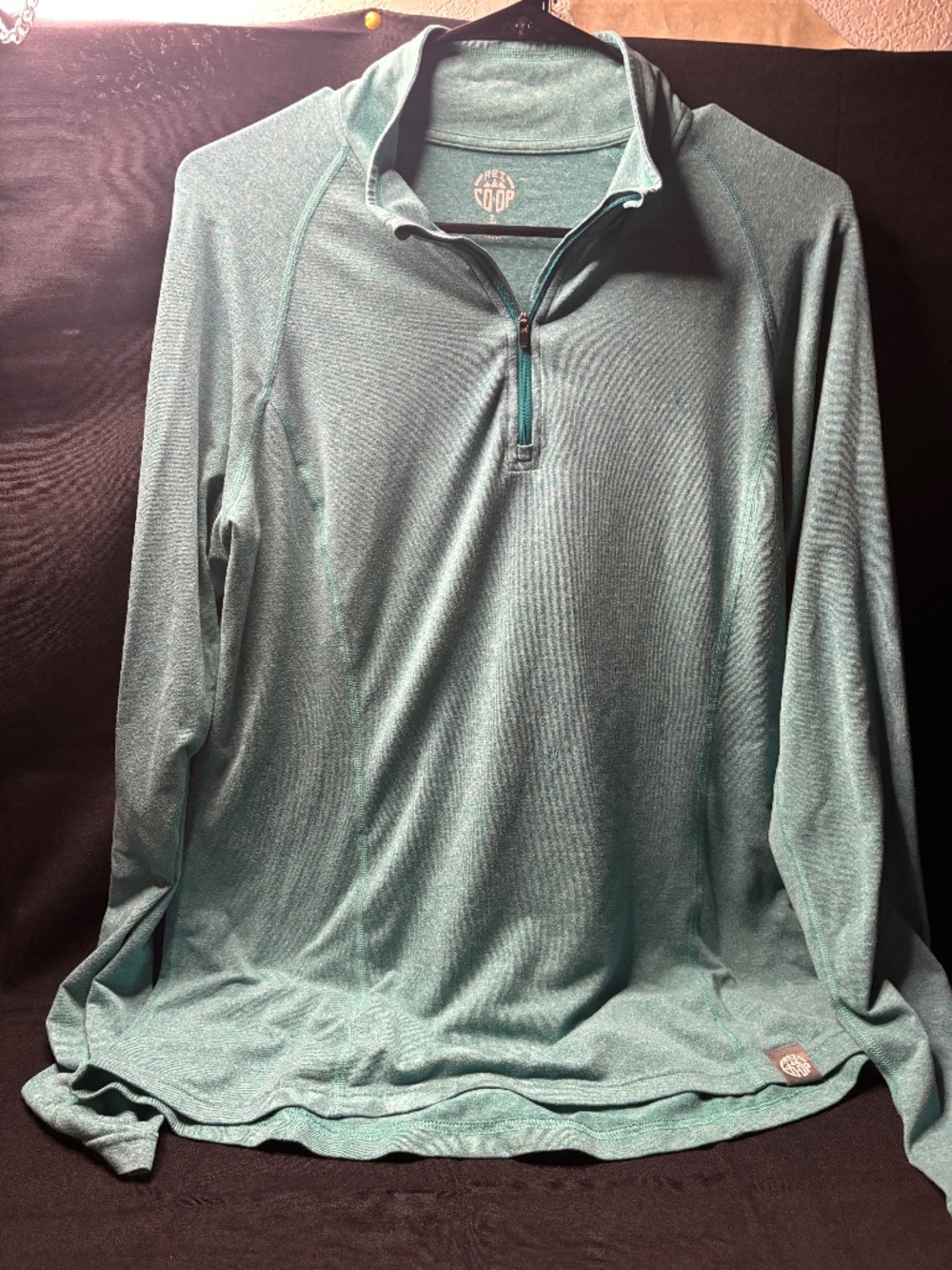 REI CO-OP Teal 1/4 Zip Large